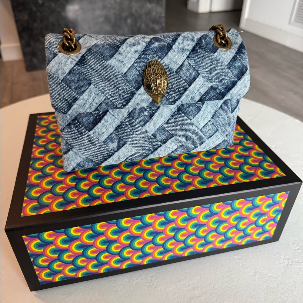 Kurt Geiger Kensington Denim Mini Bag